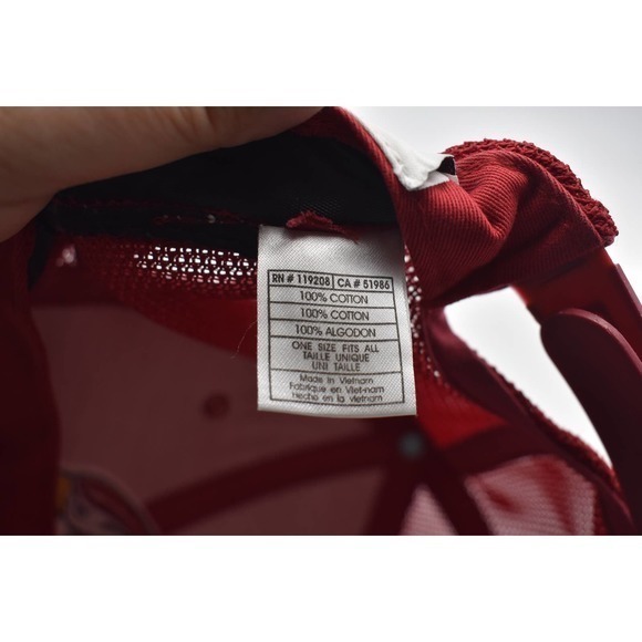 Official NFL Team Arizona Cardinals Red and White Embroidered Snap Back Hat - Picture 9 of 9